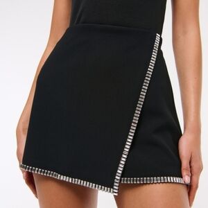 Abercrombie and Fitch holiday exclusive rhinestone black wrap skort size XXL